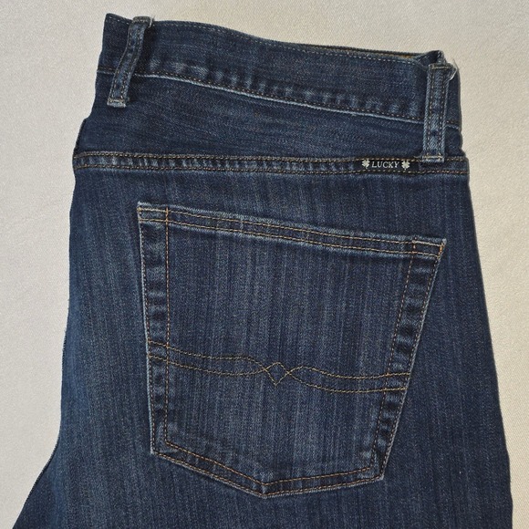 Lucky Brand Other - Lucky Brand Men 361 Vintage Straight Jeans Dark Wash Blue Denim Stretch 36X29